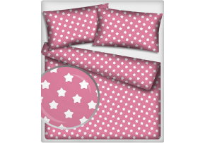 Bavlnená látka 327, vzor biele perníky na amarantovom podklade, metráž 160 cm    