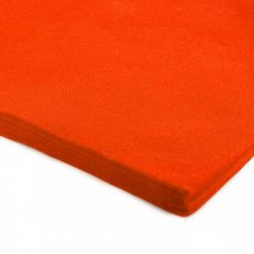 Technický filc 4 mm, farba oranžová, metráž 100 cm 