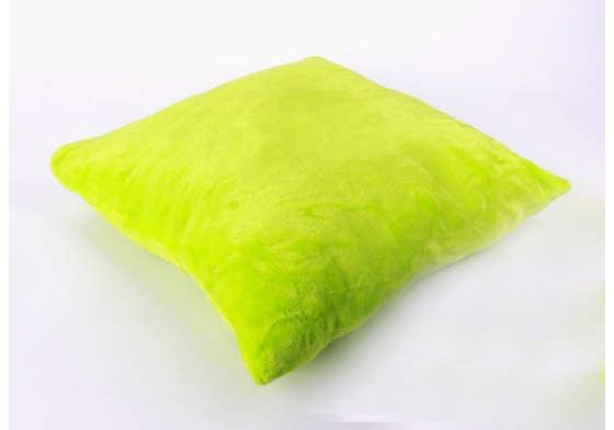 Obliečka na vankúš z mikroplyšu UNI, farba Zelená, 40x40 cm