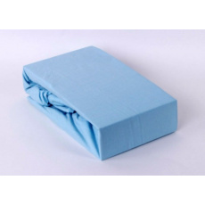 Exclusive Jersey prostěradlo jednolůžko - modrá 90x200 cm  varianta modrá