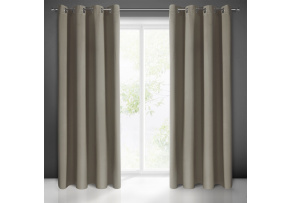 Zatemňovací závěs s průchodkami CAPPUCCINO 135X250 cm Zatemňovací závěs s průchodkami CAPPUCCINO 135X250 cm