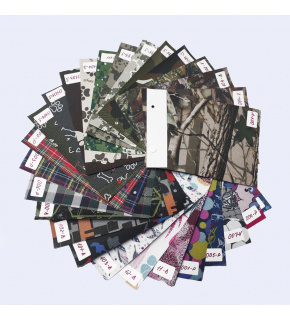 Vzorkovník vodeodolných látok Kodura 600x300, vzory