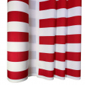 Tkanina zewnętrzna na leżaki i hamaki ogrodowe, kolor biało-czerwony, 5 cm