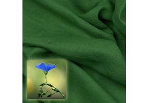 Ľanová prírodná látka Oskar farba zelená 265 gr 