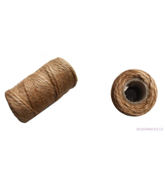Přírodní jutový provázek 440X2  100 gr (54 m)