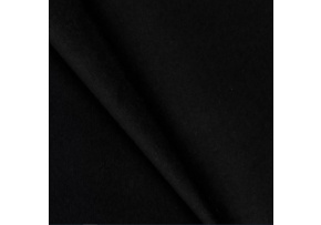 Velúrová poťahová látka Velluto 20, farba čierna, metráž 145 cm 
