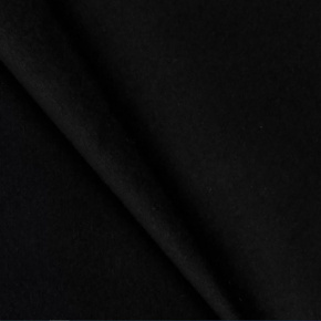 Velúrová poťahová látka Velluto 20, farba čierna, metráž 145 cm 