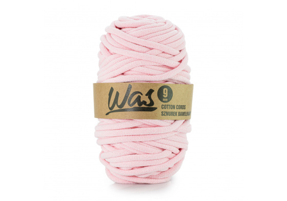 Bavlněná šňůra 9mm, 50m, růžová 090