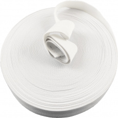 Guma  pro šití oděvu  šíře 50 mm bílá  balení 25 m