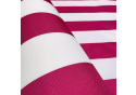 Venkovní látka na zahradní lehátka a houpací sítě barva bílo-amarantová, 5 cm