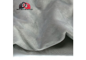 Jednofarebná látka Minky mikroplyš farba sv.šedá