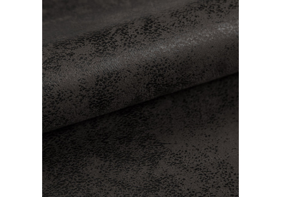 Eko kůže Madagaskar Čierna, potahová měkká látka, metráž