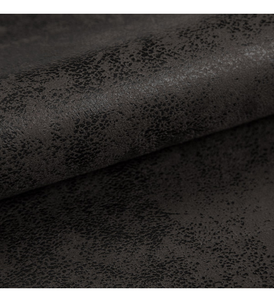 Eko kůže Madagaskar Čierna, potahová měkká látka, metráž