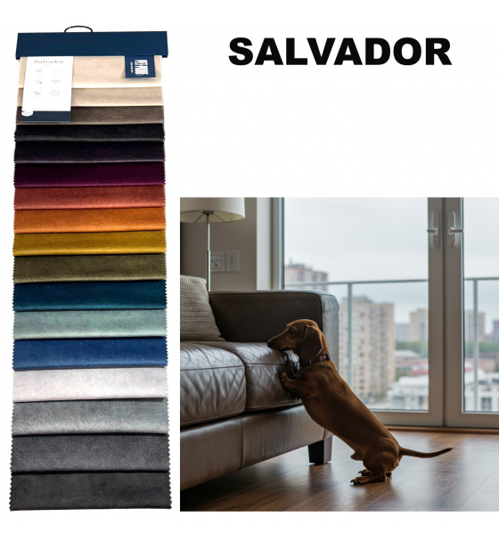 Vzorkovník velúrových látok Salvador Pet Proof