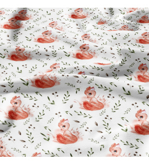  Bavlnená látka, detský vzor 1498 veverička, metráž 160 cm