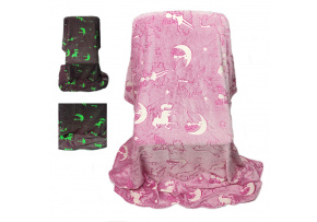 Deka svietiaca obloha, farba ružová 150 x 200 cm