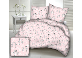 Bavlnená látka detský vzor plameniak baby na ružovom podklade, metráž 160 cm Bavlnená látka detský vzor plameniak baby na ružovom podklade, metráž 160 cm