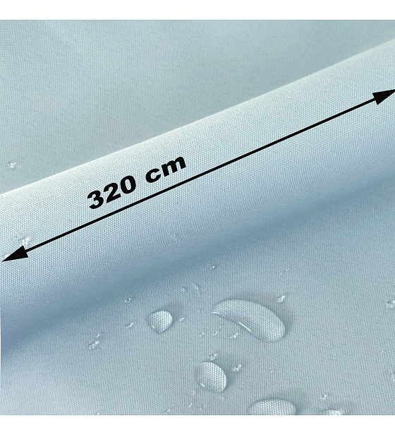 Nepremokavá látka Oxford Teflon, šírka 320 cm, svetlo-modrá