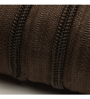 Zips špirálový, farba Hnedá 8 mm, metráž
