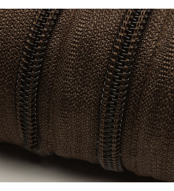 Zips špirálový, farba Hnedá 8 mm, metráž