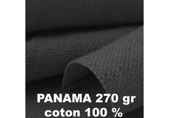 PANAMA  bavlnená látka 270 gr/m2, farba Grafitová