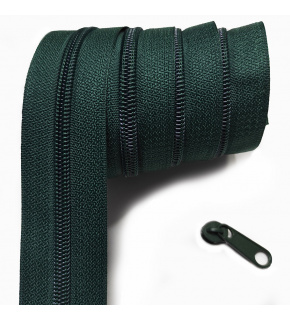 Zips špirálový, farba ultramarín 5 mm, metráž
