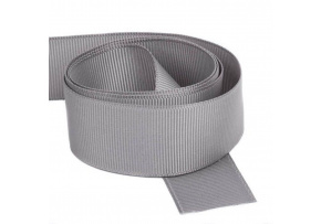 Rypsová stuha, farba Sv. Sivá, 30 mm balenie 50 m