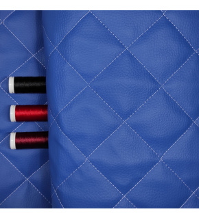 Ekokoža prešívaná, farba chabrovo-biela, metráž 145 cm Ekokoža prešívaná, farba chabrovo-biela, metráž 145 cm