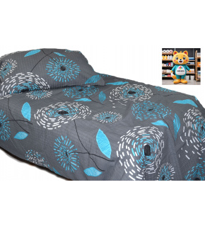 Krepové obliečky na zips, farba Grafitová, 140x200 cm 