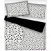 Bavlnená látka 367, vzor galartika mini čierna na bielom podklade, metráž 160 cm   