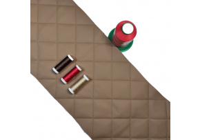 Ekokoža prešívaná ultrazvukom, farba Cappuccino, metráž 145 cm Ekokoža prešívaná ultrazvukom, farba Cappuccino, metráž 145 cm