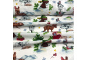 Christmas cotton fabric, by the meter, width 160 cm, pattern Christmas on White 2