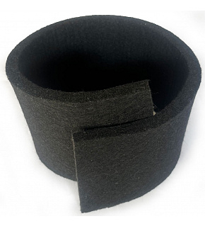 Technický filc 20 mm, farba čierna, metráž 100 cm