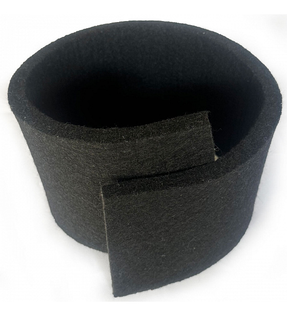 Technický filc 20 mm, farba čierna, metráž 100 cm