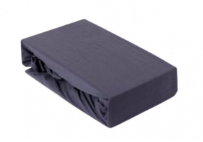 Jersey prestieradlo s gumičkou 160x200 cm, farba Grafitová