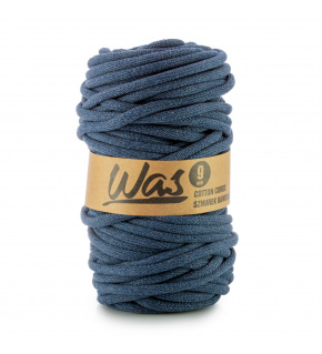 Bavlnená šnúra 9 mm, 50 m, farba denim 300