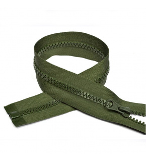 Zips khaki kosticový deliteľný 5 mm, dĺžka 85 cm Zips khaki kosticový deliteľný 5 mm, dĺžka 85 cm