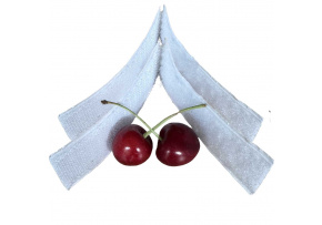 Pásik na suchý zips s lepidlom, farba Biela 2x20 cm, šírka 25 mm