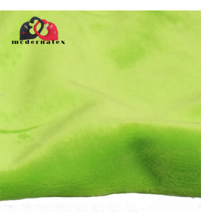 Jednofarebná látka Minky mikroplyš farba zelená 