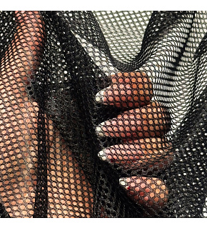 Polyesterová elastická sieťovina 2x2 mm, farba čierna