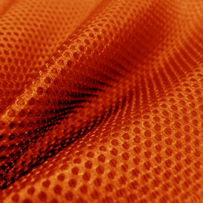 3D Sieťovina pletená, farba oranžová, D523
