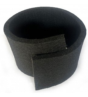 Technický filc 8 mm, farba čierna, metráž 160 cm 