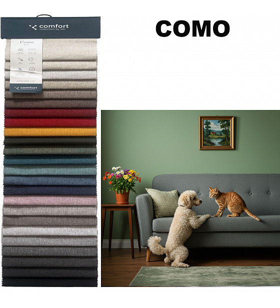 Vzorník nehořlavých potahových látek Como, 15x20 cm