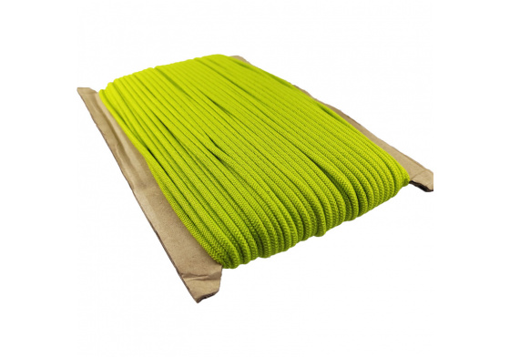 Guľatá guma 3 mm, farba neónová zelená, balenie 50 m