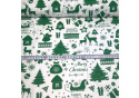 Tkanina bawełniana świąteczna wzór Merry Christmas