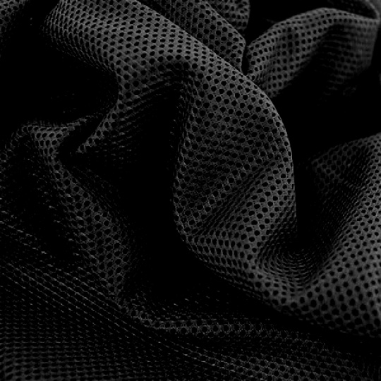 Polyesterová elastická sieťovina 2x2 mm, farba čierna