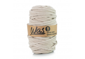 Bavlnená šnúra  9 mm, 50 m, farba svetlo- béžová 320