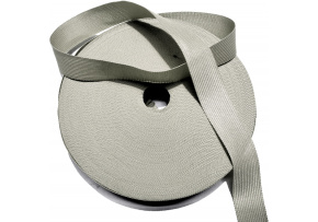 Lemovací prúžok polyestrový 25 mm farba šedá