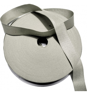 Lemovací prúžok polyestrový 25 mm farba šedá