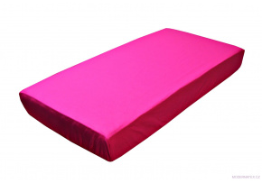 Detská bavlnená plachta do postieľky na gumu 120x60 cm farba amarantová Detská bavlnená plachta do postieľky na gumu 120x60 cm farba amarantová
